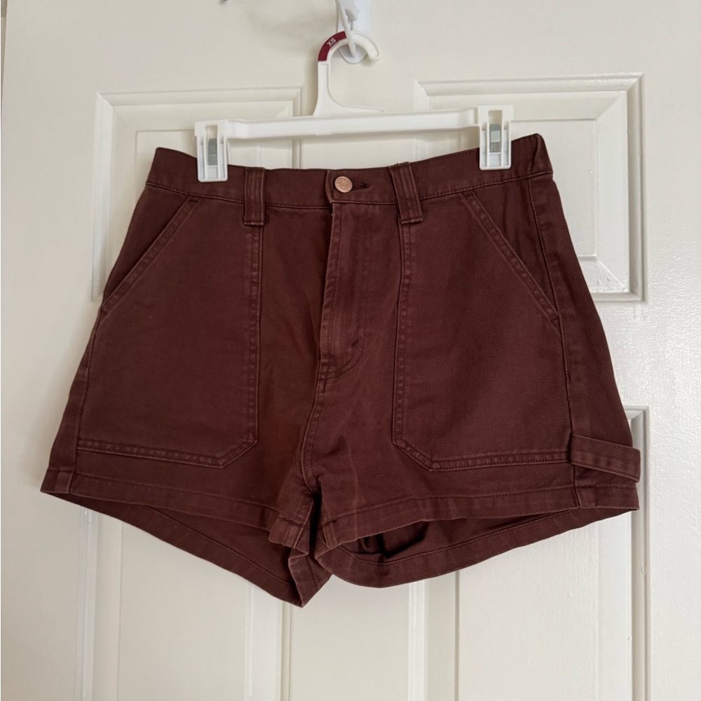 Wild Fable High Waist Brown Women's Shorts